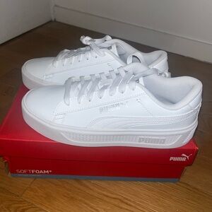 Puma White Platform Sneakers